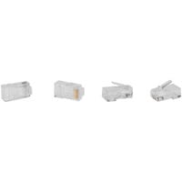 Cat 6 RJ45 Modular UTP Network Connector Plug Solid Conductor Type 50 Pcs.